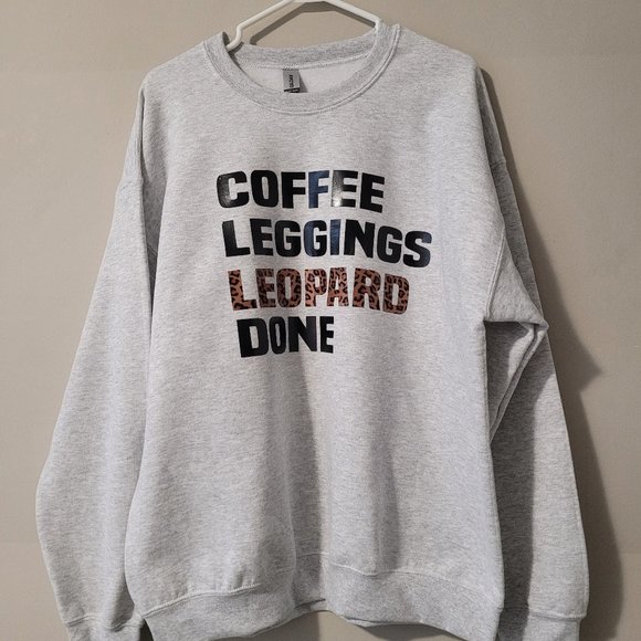 Coffee. Leggings. leopard. Done. - Picture 2 of 3